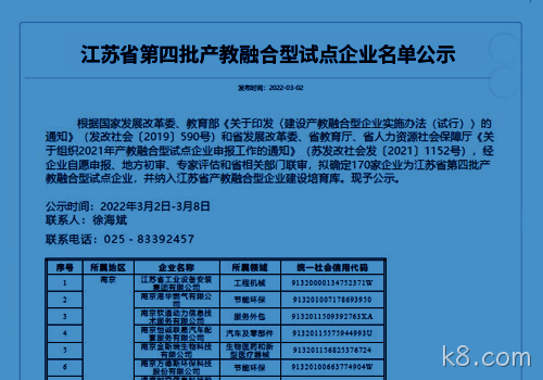 产教融合校企携手，k8.com三年打造新标杆